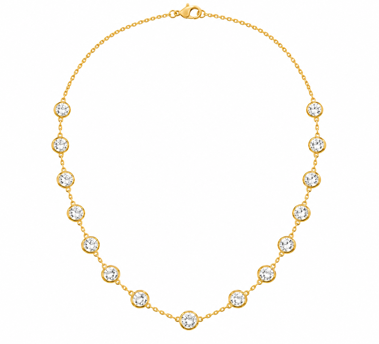 White Lab-Grown Diamonds-by-the-Yard Necklace in 14K Gold placement image